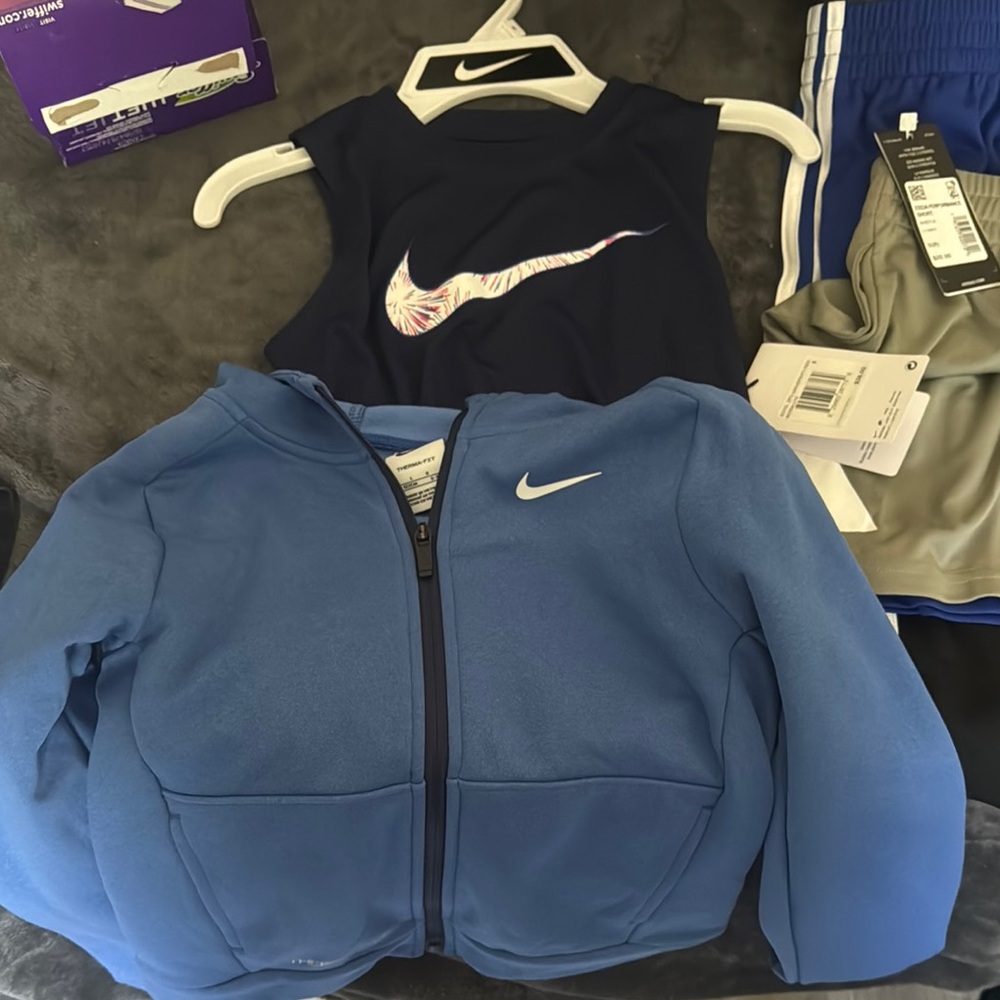Nike jacket sweatpants and Adidas shorts all goes not separated